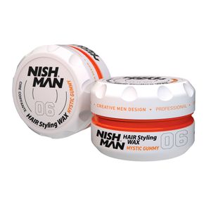 Cera para el Cabello Nishman Hair Styling Aqua Wax 06 - Mystic Gummy (Brillo Medio) 150ml